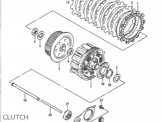 CLUTCH - GS500E 1991 (M) USA (E03)