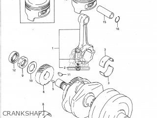 CRANKSHAFT - GS500E 1991 (M) USA (E03)