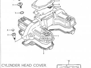 CYLINDER HEAD COVER - GS500E 1991 (M) USA (E03)