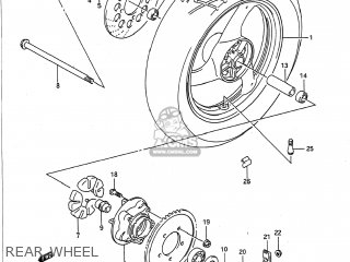 REAR WHEEL - GS500E 1991 (M) USA (E03)