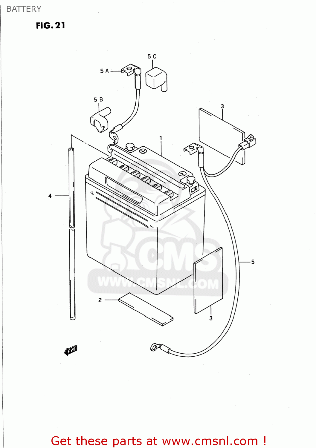 BATTERY GS500E 1992 (N) USA (E03)