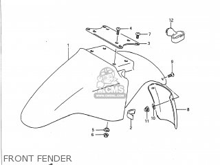 FRONT FENDER - GS500E 1992 (N) USA (E03)