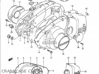 CRANKCASE COVER - GS500E 1993 (P) USA (E03)
