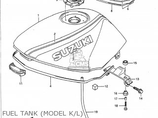 FUEL TANK (MODEL K/L) - GS500E 1993 (P) USA (E03)