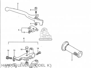 HANDLE LEVER (MODEL K) - GS500E 1993 (P) USA (E03)