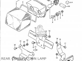 REAR COMBINATION LAMP - GS500E 1993 (P) USA (E03)