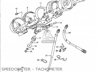 SPEEDOMETER - TACHOMETER - GS500E 1993 (P) USA (E03)