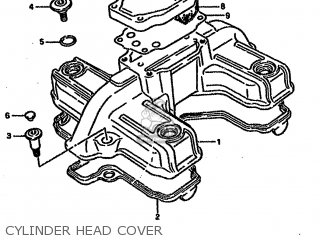 CYLINDER HEAD COVER - GS500E 1994 (R) (E02 E04 E18 E21 E22 E24 E25 E34 E37 E53) / P9