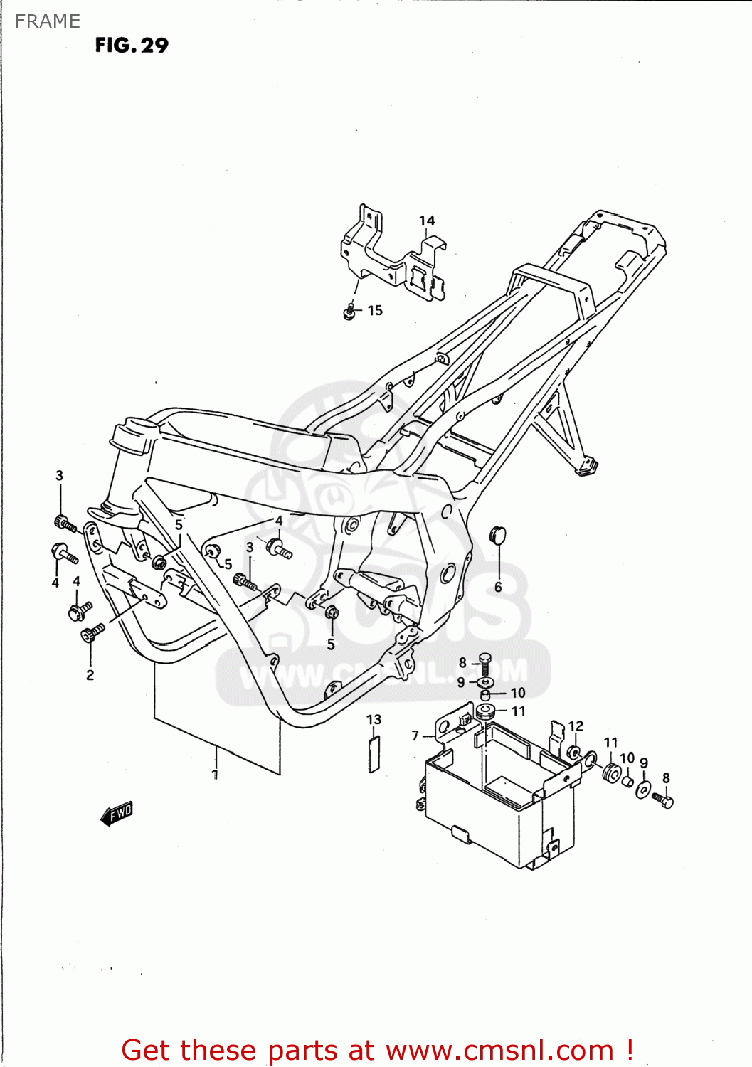 FRAME GS500E 1994 (R) USA (E03)