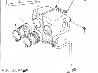 AIR CLEANER - GS500E 1994 (R) USA (E03)