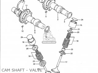 CAM SHAFT - VALVE - GS500E 1994 (R) USA (E03)