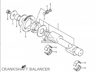 CRANKSHAFT BALANCER - GS500E 1994 (R) USA (E03)