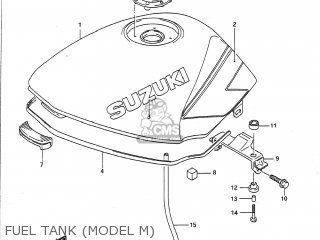 FUEL TANK (MODEL M) - GS500E 1994 (R) USA (E03)