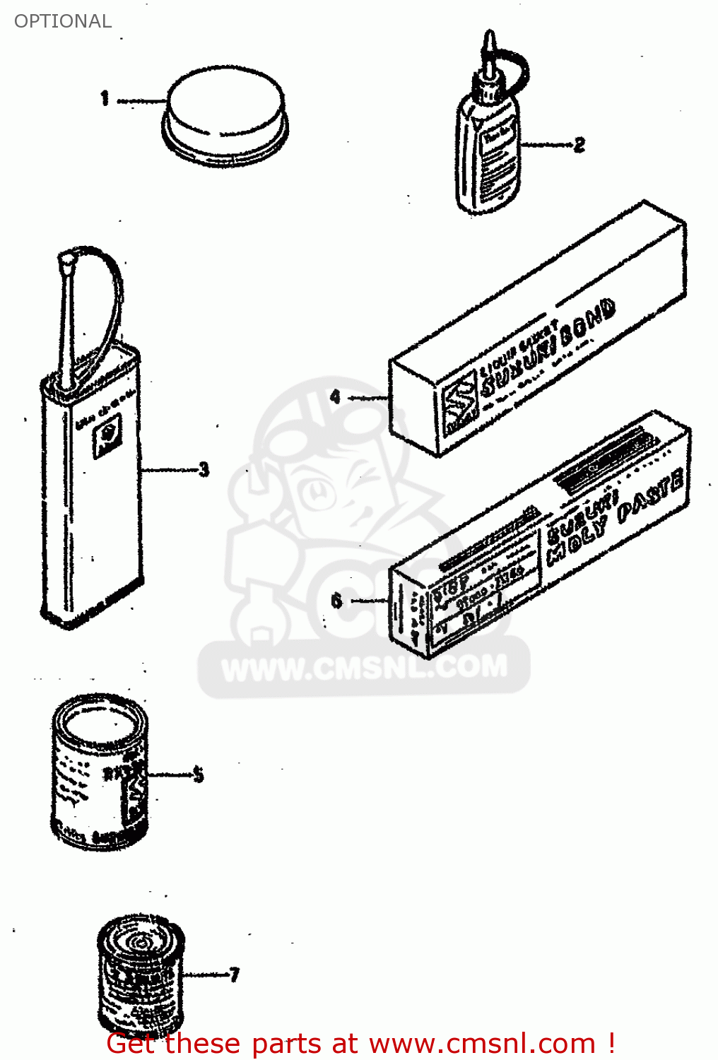 OPTIONAL GS500E 1995 (S) (E02 E04 E22 E25 E34 E37) / P9