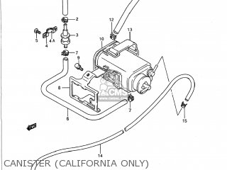 CANISTER (CALIFORNIA ONLY) - GS500E 1995 (S) USA (E03)