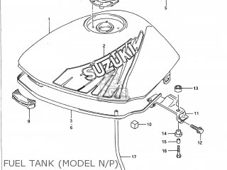 FUEL TANK (MODEL N/P) - GS500E 1995 (S) USA (E03)
