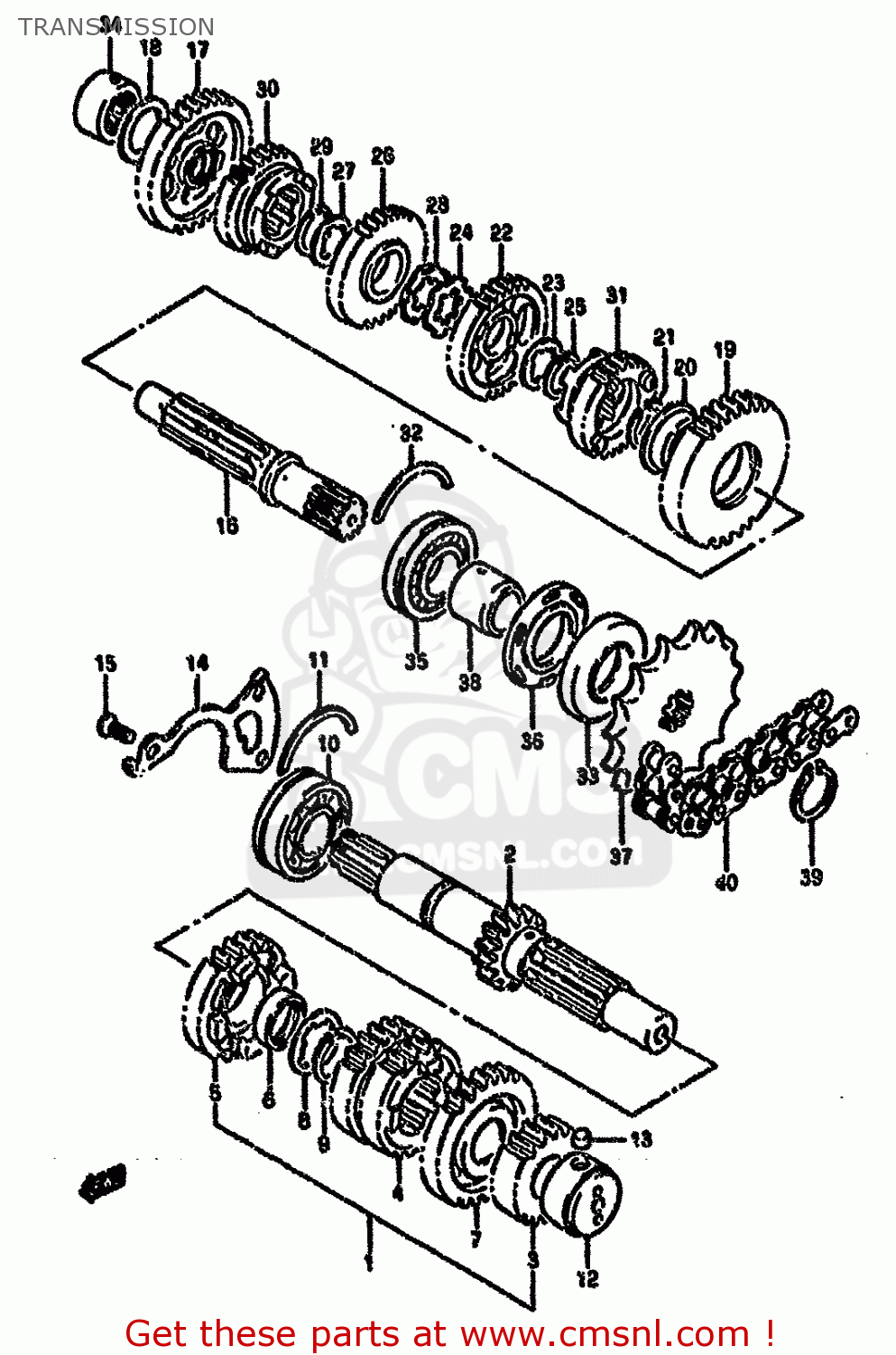 TRANSMISSION GS500E 1996 (T) (E02 E04 E18 E22 E24 E25 E34)