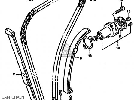 CAM CHAIN - GS500E 1996 (T) (E02 E04 E18 E22 E24 E25 E34)