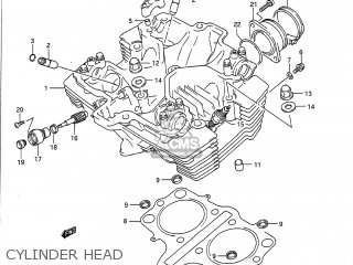CYLINDER HEAD - GS500E 1996 (T) USA (E03)