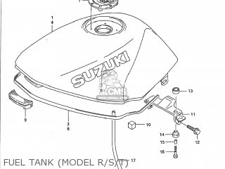 FUEL TANK (MODEL R/S/T) - GS500E 1996 (T) USA (E03)