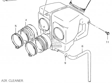 AIR CLEANER - GS500E 1997 (V) (E02 E04 E22 E24 E25 E34 E37)