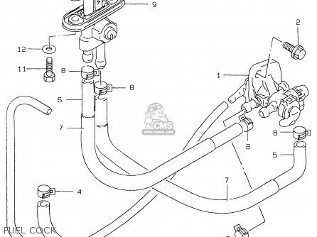 FUEL COCK - GS500E 1997 (V) (E02 E04 E22 E24 E25 E34 E37)