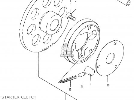 STARTER CLUTCH - GS500E 1997 (V) (E02 E04 E22 E24 E25 E34 E37)