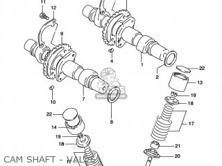 CAM SHAFT - VALVE - GS500E 1997 (V) USA CANADA (E03) (E28)