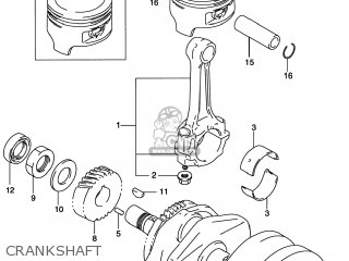 CRANKSHAFT - GS500E 1997 (V) USA CANADA (E03) (E28)
