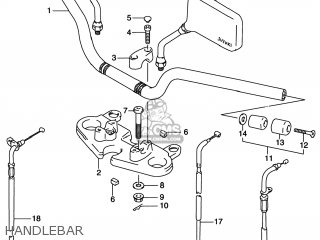 HANDLEBAR - GS500E 1997 (V) USA CANADA (E03) (E28)