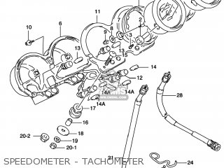 SPEEDOMETER - TACHOMETER - GS500E 1997 (V) USA CANADA (E03) (E28)