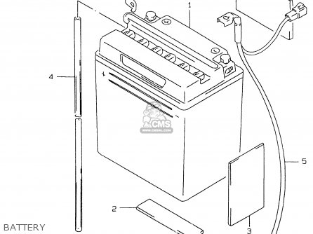 BATTERY - GS500E 1998 (W) (E02 E04 E18 E22 E24 E25 E34 E37)