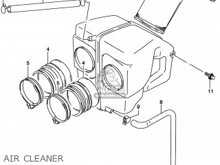 AIR CLEANER - GS500E 1998 (W) USA CANADA (E03) (E28)