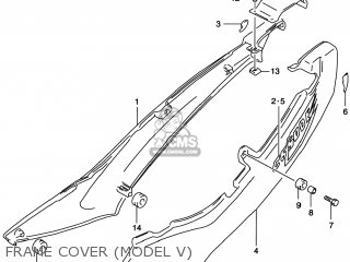 FRAME COVER (MODEL V) - GS500E 1998 (W) USA CANADA (E03) (E28)
