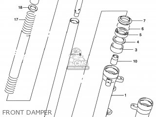 FRONT DAMPER - GS500E 1998 (W) USA CANADA (E03) (E28)