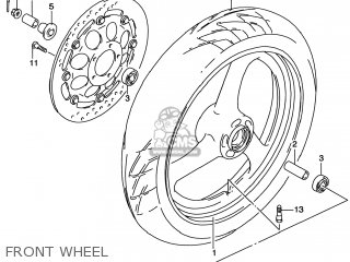 FRONT WHEEL - GS500E 1998 (W) USA CANADA (E03) (E28)