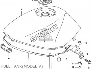 FUEL TANK(MODEL V) - GS500E 1998 (W) USA CANADA (E03) (E28)