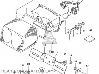 REAR COMBINATION LAMP - GS500E 1998 (W) USA CANADA (E03) (E28)