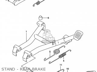 STAND - REAR BRAKE - GS500E 1998 (W) USA CANADA (E03) (E28)