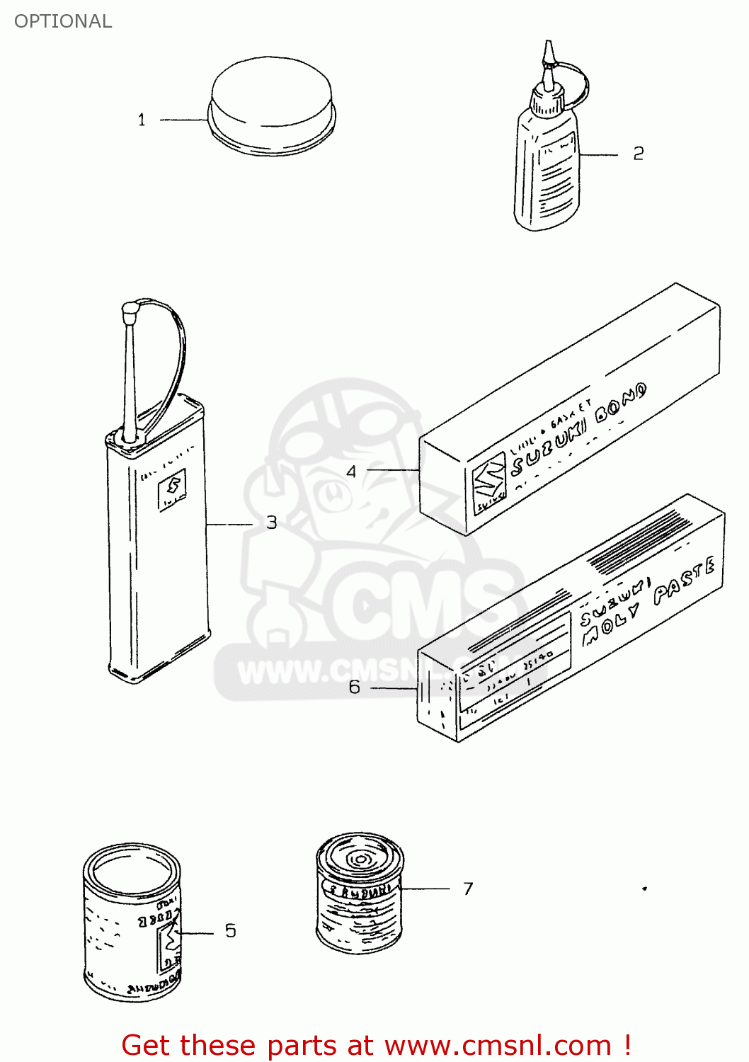OPTIONAL GS500E 1999 (X) (E02 E04 E22 E24 E25 E34 E37)