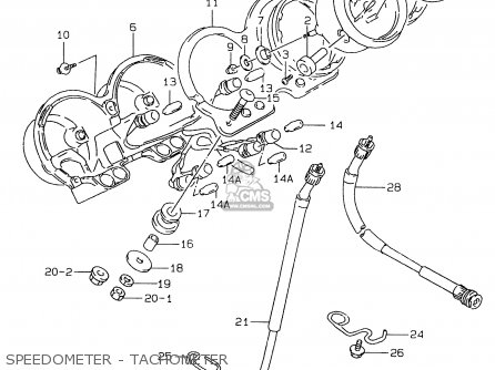 SPEEDOMETER - TACHOMETER - GS500E 1999 (X) (E02 E04 E22 E24 E25 E34 E37)