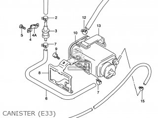 CANISTER (E33) - GS500E 1999 (X) USA CANADA (E03) (E28)