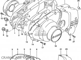 CRANKCASE COVER - GS500E 1999 (X) USA CANADA (E03) (E28)