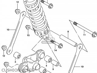CUSHION LEVER - GS500E 1999 (X) USA CANADA (E03) (E28)