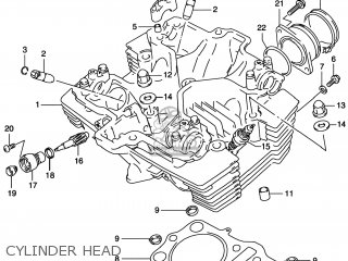 CYLINDER HEAD - GS500E 1999 (X) USA CANADA (E03) (E28)