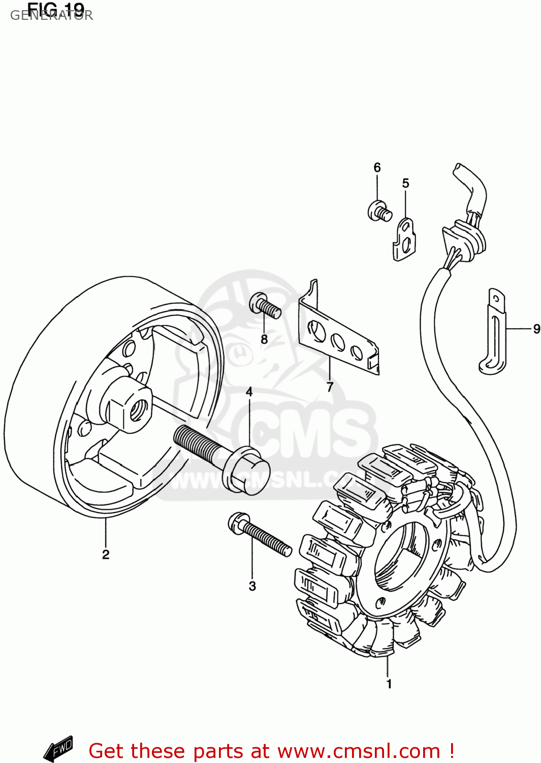GENERATOR GS500E 2000 (Y) USA CANADA (E03) (E28)