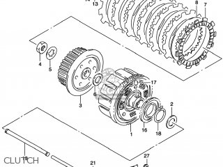 CLUTCH - GS500E 2000 (Y) USA CANADA (E03) (E28)