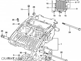 CRANKCASE - GS500E 2000 (Y) USA CANADA (E03) (E28)