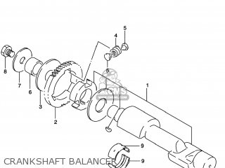 CRANKSHAFT BALANCER - GS500E 2000 (Y) USA CANADA (E03) (E28)