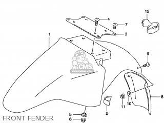 FRONT FENDER - GS500E 2000 (Y) USA CANADA (E03) (E28)